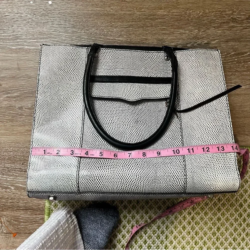 Rebecca Minkoff MAB Large Tote Black White
